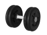 Изображение товара Гантель «PROFIGYM» неразборная с хромированной ручкой 21 кг, черная ГНР-21