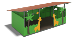 Теневой навес Жирафы ЛГТН-4,2х6-Ф-Ж для детской площадки, фото 2