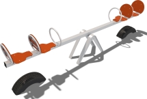 Качели-балансир 4х местные Квартет Vector КЧ003.00.10 для детской площадки