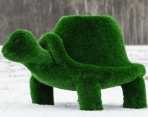 Топиари Черепаха с кашпо, Мудрая газон Eco Топиари Черепаха с кашпо, Мудрая газон Eco