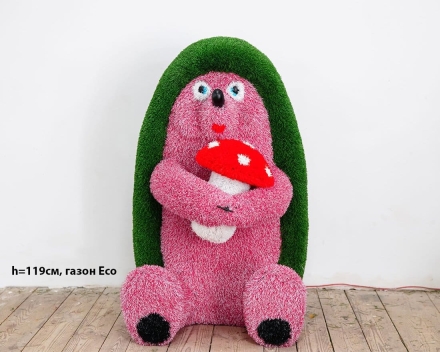 Топиари ежик Лори, h=119см - газон Eco, фото 1