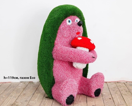 Топиари ежик Лори, h=119см - газон Eco, фото 2