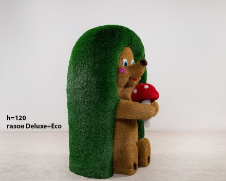 Топиари ежик Лори, h=119см - газон Eco, фото 8