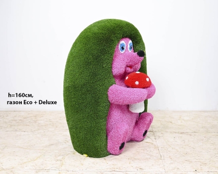 Топиари ежик Лори, h=119см - газон Eco, фото 4