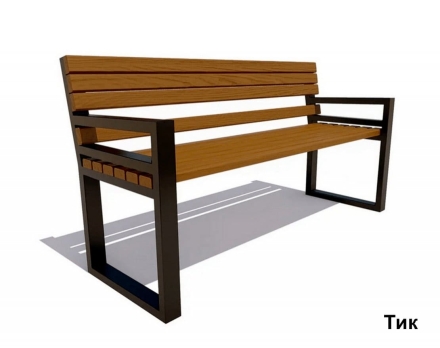 Скамейка садовая Модерн, Лиственница 1,8 м, фото 1