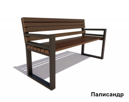 Скамейка садовая Модерн, Лиственница 1,8 м, фото 5