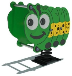 Качалка на пружине Гусеничка КНП-095 для детской площадки Качалка на пружине Гусеничка КНП-095 для детской площадки