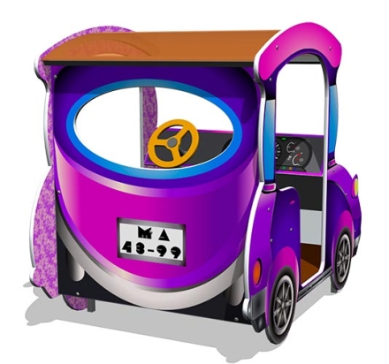 Игровой макет Машинка-Жук ИМ050 для детских площадок, фото 2