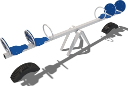 Качели-балансир 4х местные Квартет Fairytale КЧ003.00.2 для детской площадки, фото 1 Качели-балансир 4х местные Квартет Fairytale КЧ003.00.2 для детской площадки, фото 1