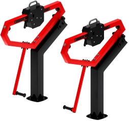 Приседания (красный) - Уличный тренажер - СТ 025-11.П, фото 4 Приседания (красный) - Уличный тренажер - СТ 025-11.П, фото 4