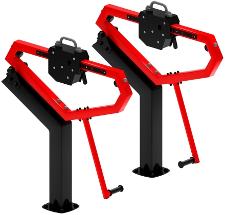 Приседания (красный) - Уличный тренажер - СТ 025-11.П, фото 1