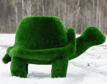 Топиари Черепаха с кашпо, Мудрая газон Deluxe Топиари Черепаха с кашпо, Мудрая газон Deluxe