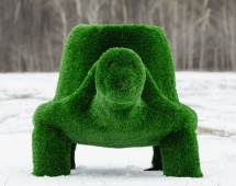 Топиари Черепаха с кашпо, Мудрая газон Deluxe Топиари Черепаха с кашпо, Мудрая газон Deluxe