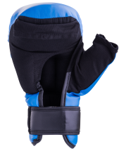 Перчатки для рукопашного боя HSIF RF3212L, 12oz, L, к/з, синий