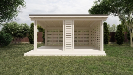 Современная беседка ХАЙ-ТЕК, фото 1