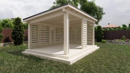 Современная беседка ХАЙ-ТЕК, фото 2