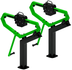 Приседания (зеленый) - Уличный тренажер - СТ 025-12.П, фото 3 Приседания (зеленый) - Уличный тренажер - СТ 025-12.П, фото 3