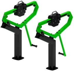 Приседания (зеленый) - Уличный тренажер - СТ 025-12.П, фото 2 Приседания (зеленый) - Уличный тренажер - СТ 025-12.П, фото 2