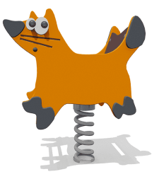 Качалка Лисичка ВСТ 5252 на 1 пружине для детской площадки, фото 1 Качалка Лисичка ВСТ 5252 на 1 пружине для детской площадки, фото 1