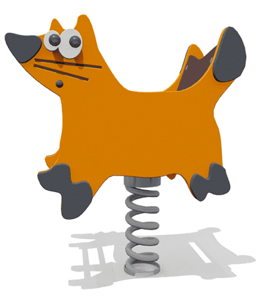 Качалка Лисичка ВСТ 5252 на 1 пружине для детской площадки, фото 1