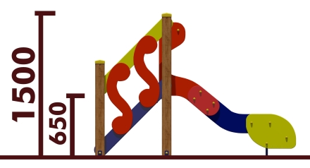 Горка 08001.21 H=650 для детской площадки, фото 2