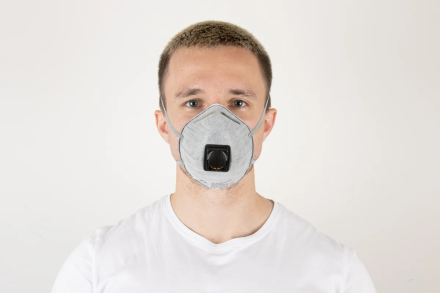 Респиратор Jeta Safety угольный FFP2 с клапаном (10 шт.), чашеобразный, JM-8626, фото 3