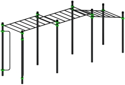 Воркаут ЛОВ 108 зеленый ВТ 102.11-02, фото 4 Воркаут ЛОВ 108 зеленый ВТ 102.11-02, фото 4