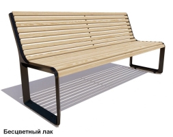 Скамейка чугунная Милан, Лиственница 1,8 м, фото 2 Скамейка чугунная Милан, Лиственница 1,8 м, фото 2