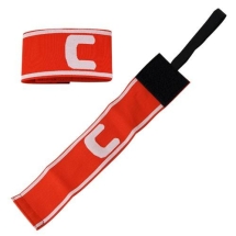 Капитанская повязка "TORRES", нейлон, безразмерная, красно-белый Капитанская повязка "TORRES", нейлон, безразмерная, красно-белый