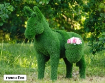 Топиари Ослик с кашпо газон Premium Топиари Ослик с кашпо газон Premium