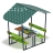 Столик детский с навесом (город) - МФ 31.01.08-05
