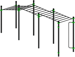 Воркаут ЛОВ 89 зеленый ВТ 101.11-02, фото 3 Воркаут ЛОВ 89 зеленый ВТ 101.11-02, фото 3
