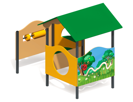 Песочный дворик ПС-81 для детской площадки, фото 1