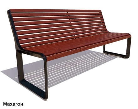 Скамейка чугунная Милан, Лиственница 1,5 м, фото 5