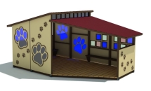 Теневой навес Котята для улицы