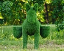 Топиари Ослик с кашпо газон Deluxe Топиари Ослик с кашпо газон Deluxe