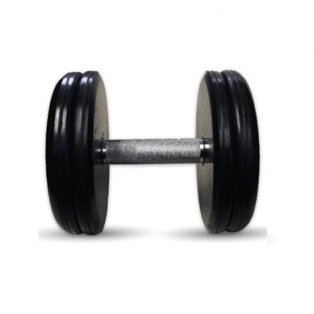 Гантель Barbell 24 кг классик с вращающейся ручкой хром, фото 1