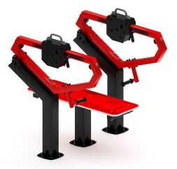 Жим лежа (красный) - Уличный тренажер - СТ 026-11.П, фото 4 Жим лежа (красный) - Уличный тренажер - СТ 026-11.П, фото 4