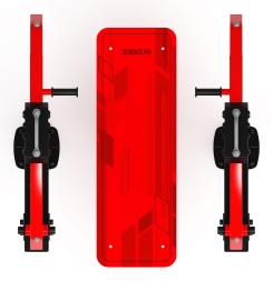 Жим лежа (красный) - Уличный тренажер - СТ 026-11.П, фото 3 Жим лежа (красный) - Уличный тренажер - СТ 026-11.П, фото 3