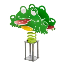 Качалка на пружине Frog quartet для детской площадки - Крепление для бетонирования, фото 1 Качалка на пружине Frog quartet для детской площадки - Крепление для бетонирования, фото 1