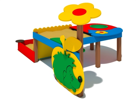 Песочница ДГМ Ёжик для детской площадки, фото 3