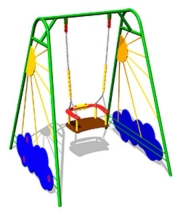 Детские качели Рассвет К008 с креслом К045 для игровых площадок