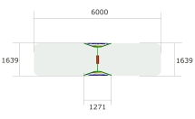 Детские качели Рассвет К008 с креслом К045 для игровых площадок