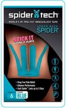 Тейп преднарезанный для нижней части спины SpiderTech, 6 шт.