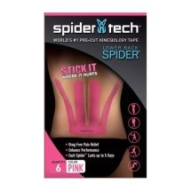 Тейп преднарезанный для нижней части спины SpiderTech, 6 шт.