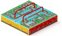 Песочница с крышкой средняя (Игра) - ИО 5.01.11-02