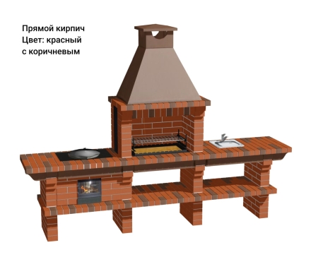 Печь Аристократ 7142 Радиальный кирпич красный с коричневым, фото 10