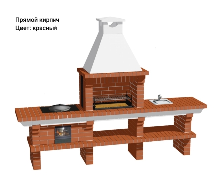 Печь Аристократ 7142 Радиальный кирпич красный с коричневым, фото 12