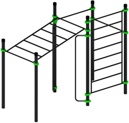 Воркаут ЛОВ 89 зеленый ВТ 101.12-02, фото 1 Воркаут ЛОВ 89 зеленый ВТ 101.12-02, фото 1