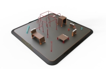 Площадка для паркура 100м2